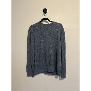 GAP Men Blue Roll Neck Cotton Wool Blend Long Sleeve Sweater Sz Large